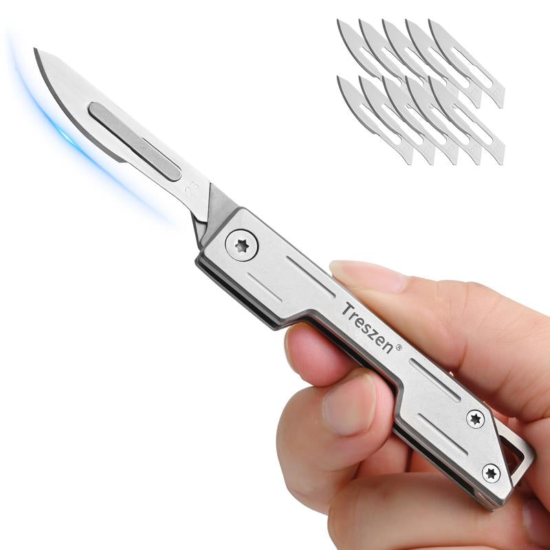 Professional Chef Knife Set, Made of High Carbon Steel, with 20 Blades, Suitable for Peeling Fruit Peels in Kitchens or Restaurants