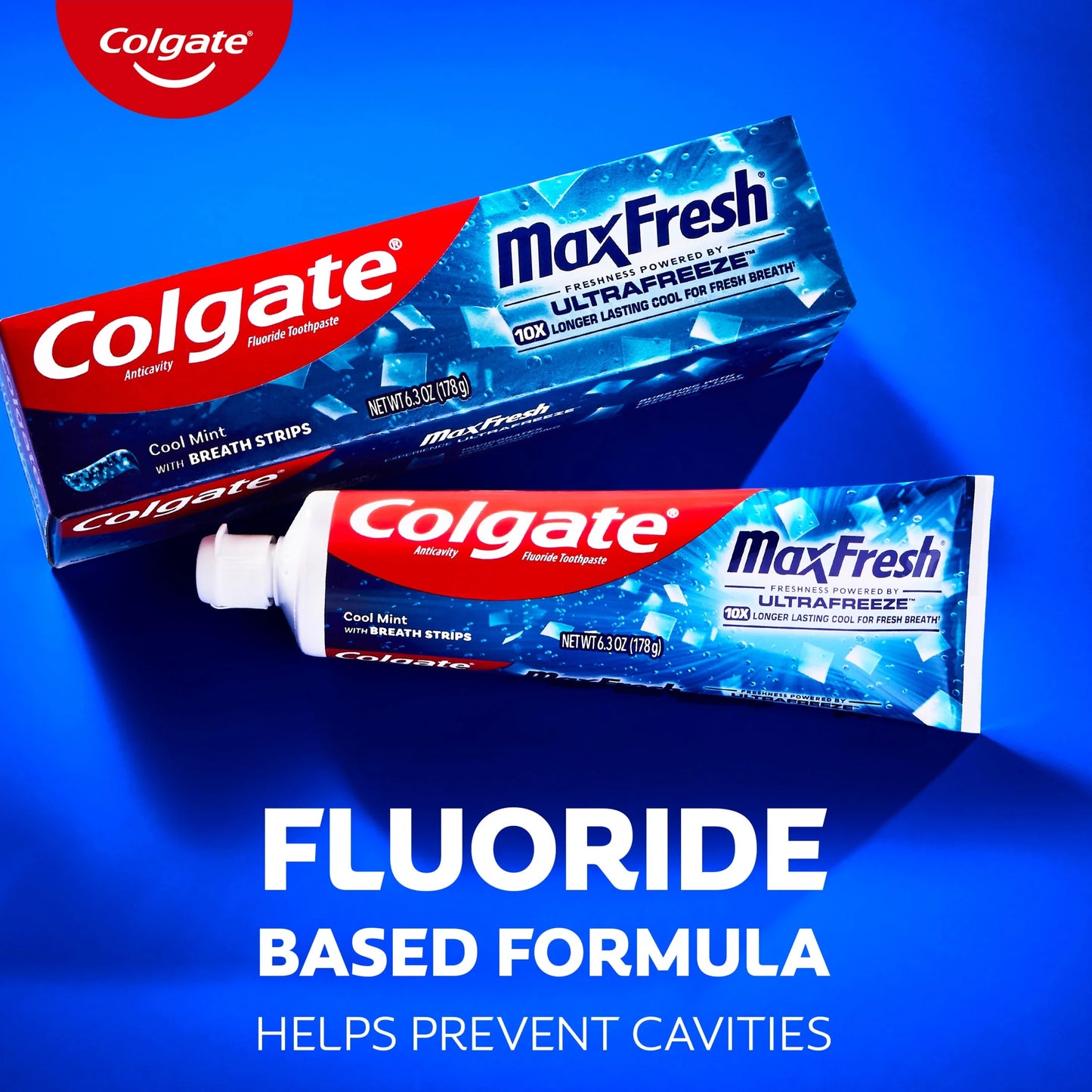 Maxfresh Cool Mint Toothpaste, Travel Toothpaste, 1.0 Oz