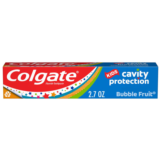 Kids Cavity Protection Toothpaste, Bubble Fruit, 2.7 Oz Tube