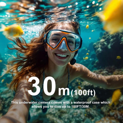 NUISK 4K Mini Action Camera, 128GB Thumb Body Camera, Wearable Video Recorder with IPX7 Waterproof Underwater Camcorder, Helmet Mount, Magnetic Sport DV for Bike Cycling, Pet, Vlogging Movie Metal 4K+128G Black Stick