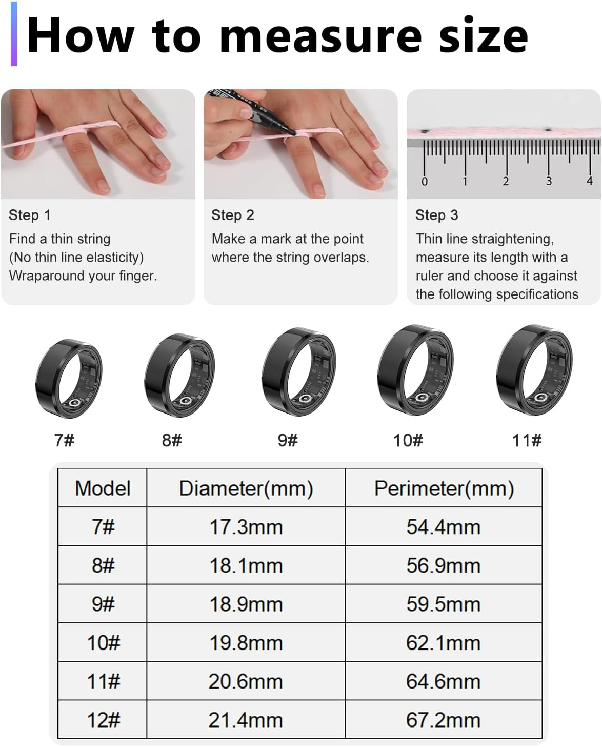 2025 Enhanced Smart Health Tracking Ring for Men and Women - IP68 Waterproof Fitness Tracker with Sleep Monitoring, Heart Rate, Blood Oxygen, Step Count, Distance, and Caloric Burn, Includes Air Shutter and 7-Day Charging Case, Silver #10