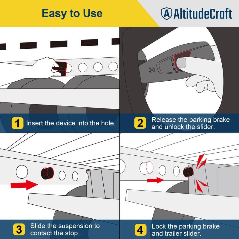 Altitudecraft Tandem Slide Stopper for Semi Trucks – Heavy Duty Magnetic Axle Lock with Precise Adjustment, Durable Rubber Face, Built for Tough Conditions and Long-Term Reliability and Daily Use