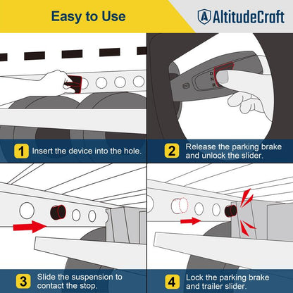 Altitudecraft Tandem Slide Stopper for Semi Trucks – Heavy Duty Magnetic Axle Lock with Precise Adjustment, Durable Rubber Face, Built for Tough Conditions and Long-Term Reliability and Daily Use