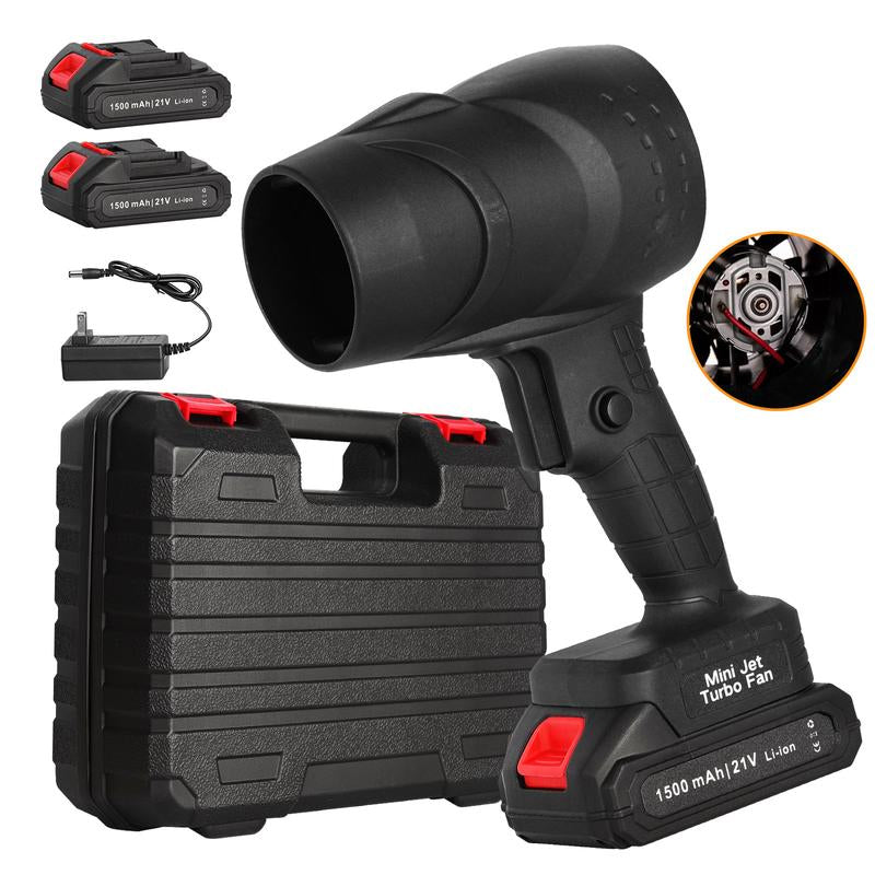 1050W High-Power Portable Jet Blower Turbo with Toolbox for Lawn Maintenance and Car Washing