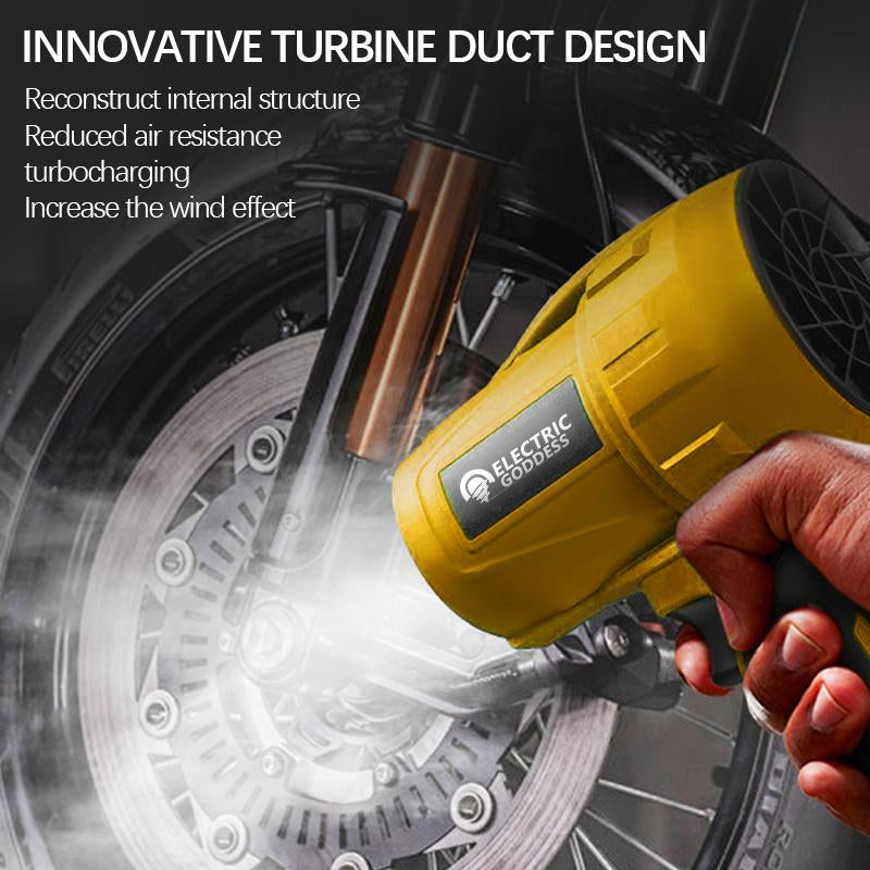 EGOD Turbo Jet Blower,Leaf Blower, Violent Turbo Fan, Brushless Pure Copper Motor,Car Drying after Wash, Handheld Snow Blower, Turbo Power Air Duster Portable Handle Fathersdaygifts