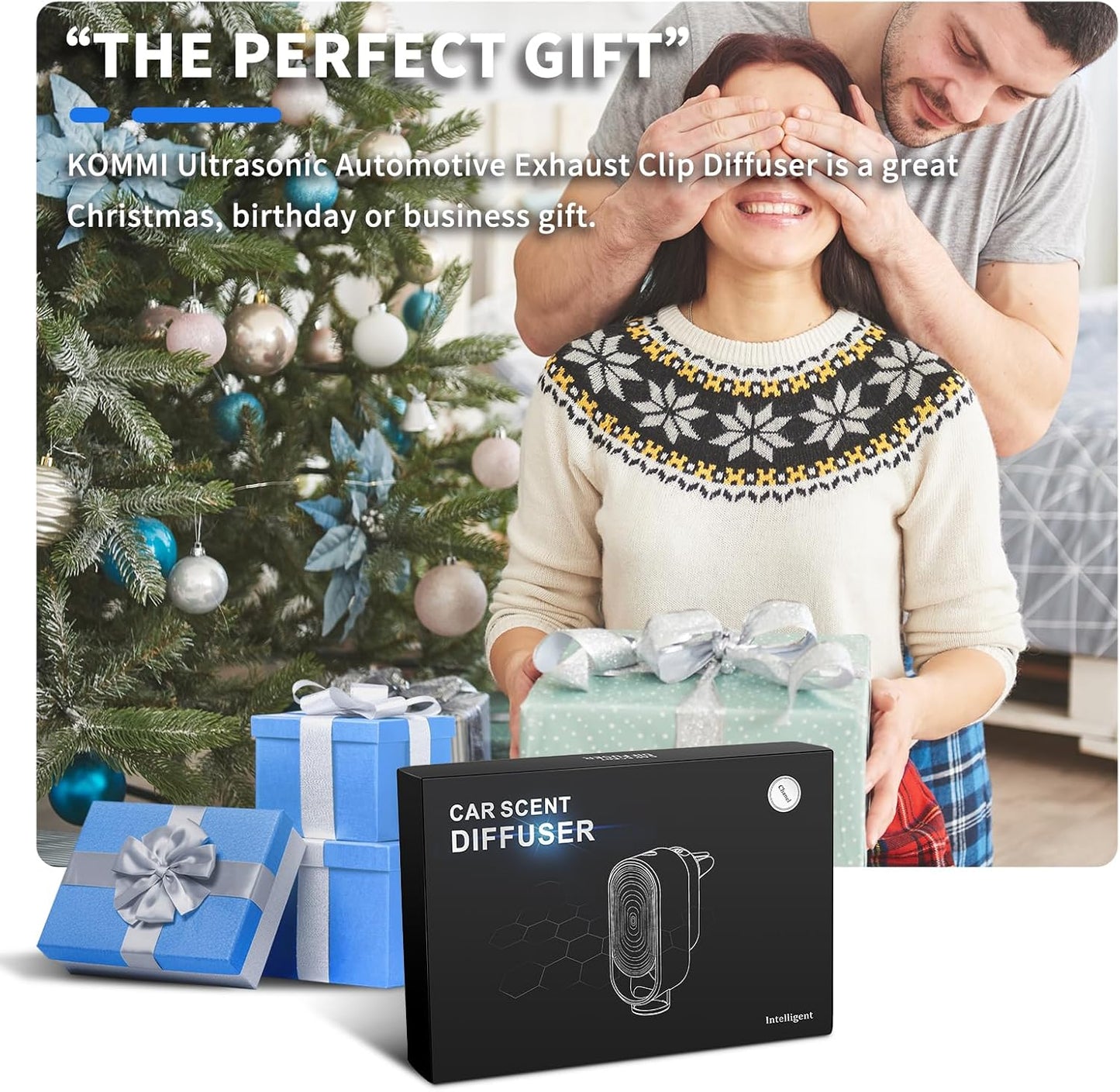 Automatic Smart Car Air Freshener Diffuser with Four Essential Oils