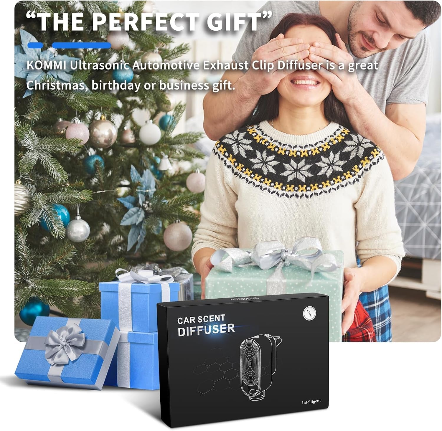 Automatic Smart Car Air Freshener Diffuser with Four Essential Oils