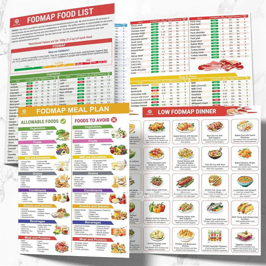 2Pcs Diabetes Food List Chart & Meal Planner for Diabetics Type 2 Diabetes Diet Plan Printable Diabetes Information Chart