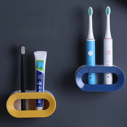 Revolutionize Your Bathroom with the Double Hole Electric Toothbrush Holder - Space-Saving Organizer for Oral B Brushes!