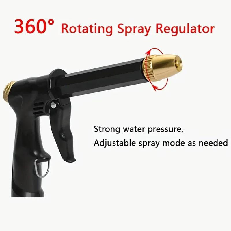 Portable Expandable Garden Hose Set, Portable Garden Hose with 3/4 Inch Heavy Duty Solid Brass Connector, Lightweight & Leak Proof Water Hose for Watering & Car Washing, Outdoor, Tools, Spray