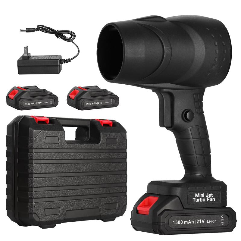 1050W High-Power Portable Jet Blower Turbo with Toolbox for Lawn Maintenance and Car Washing