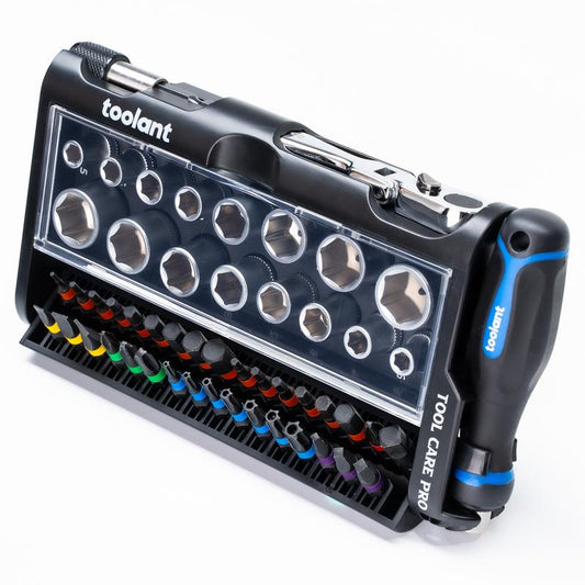 Toolant Mini Ratchet Wrench Set - 52Pcs with Sockets and Screwdriver Bits Mini Wrench for Home Improvement, Mechanic, and Automobile Repair