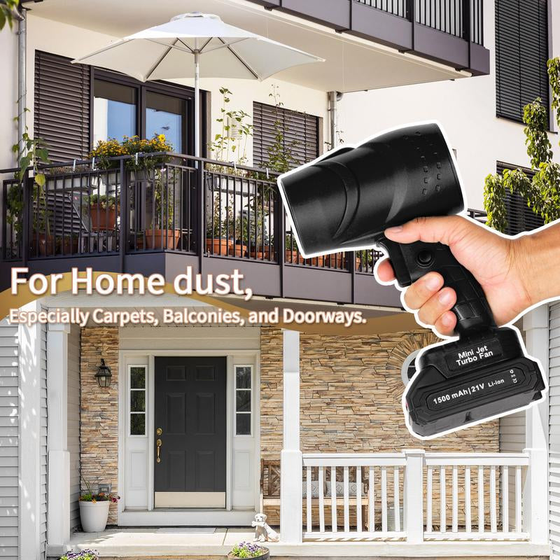 1050W High-Power Portable Jet Blower Turbo with Toolbox for Lawn Maintenance and Car Washing