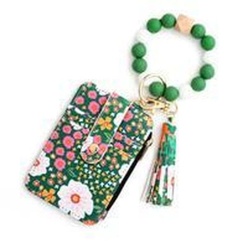 Bohemian Style Women'S Daisy Pattern Phone Wallet with Tassel Decoration & Silicone Beads Pink Floral Design Multifunctional Daily Accessory Universal Size 24Cmx13Cmx3Cm Zipper Pouch Zipper Pouch Wallet Inspirational Quote Flip Book Necklace