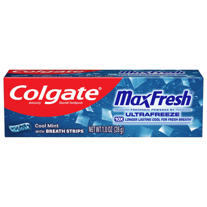 Maxfresh Cool Mint Toothpaste, Travel Toothpaste, 1.0 Oz