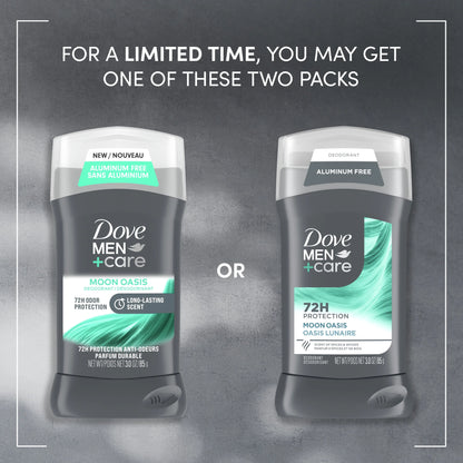Deodorant for Men Moon Oasis Aluminum-Free, 3.Oz