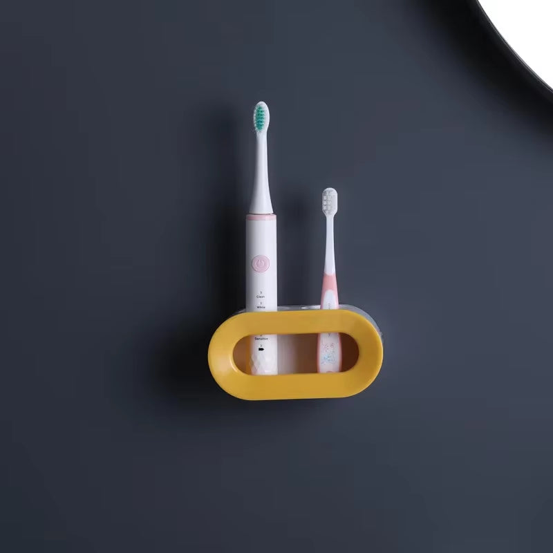 Revolutionize Your Bathroom with the Double Hole Electric Toothbrush Holder - Space-Saving Organizer for Oral B Brushes!