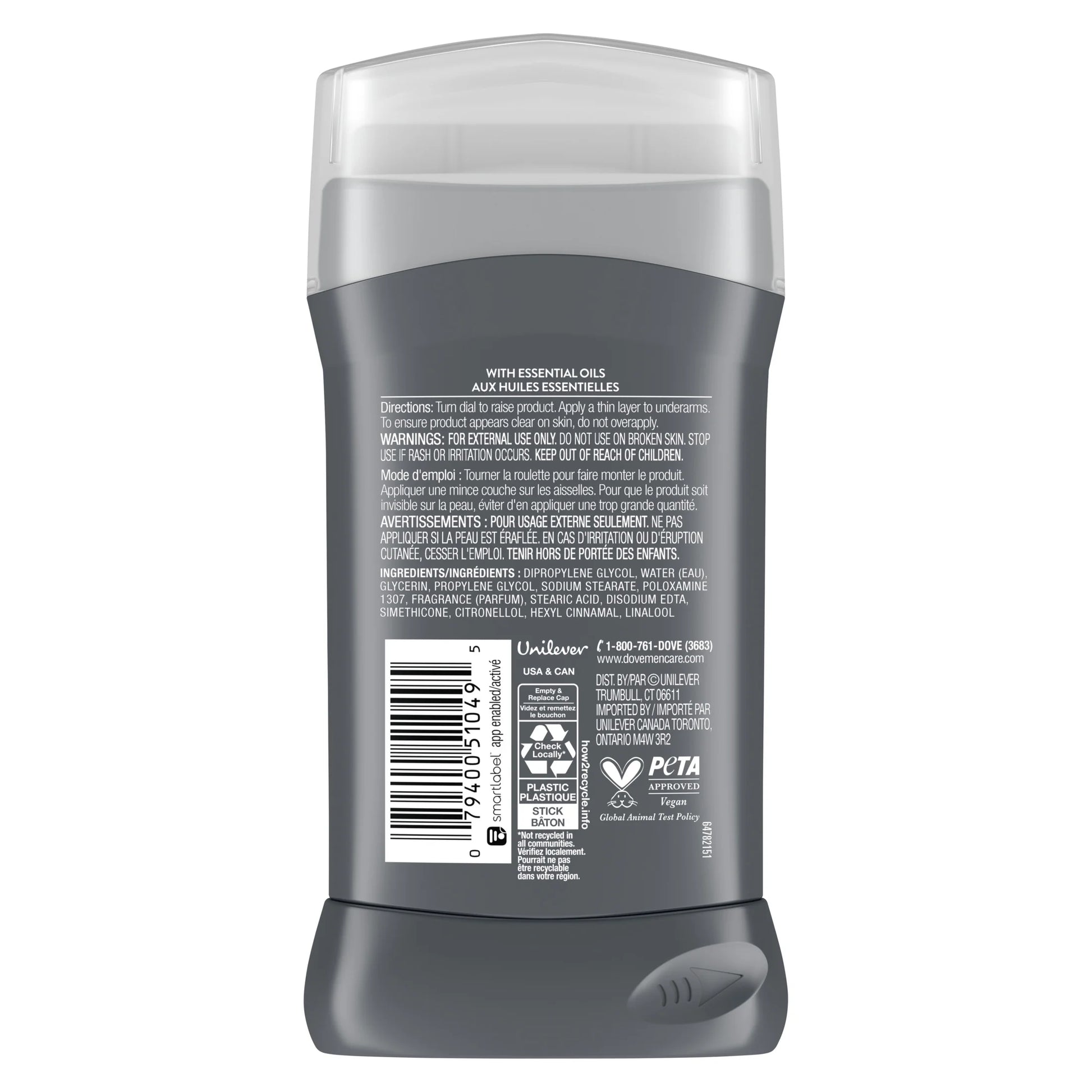Deodorant for Men Moon Oasis Aluminum-Free, 3.Oz