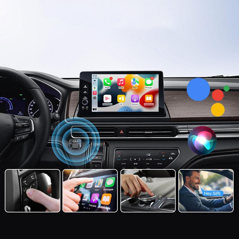 Wireless Carplay Adapter 2025 Upgrade Wired Carplay to Wireless, Mini USB Design for Cars with Built-In Wired Apple Carplay Plug and Play Easy Use Fast Stable Connection Car Play for Iphone