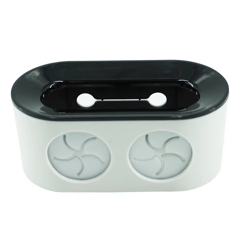 Revolutionize Your Bathroom with the Double Hole Electric Toothbrush Holder - Space-Saving Organizer for Oral B Brushes!