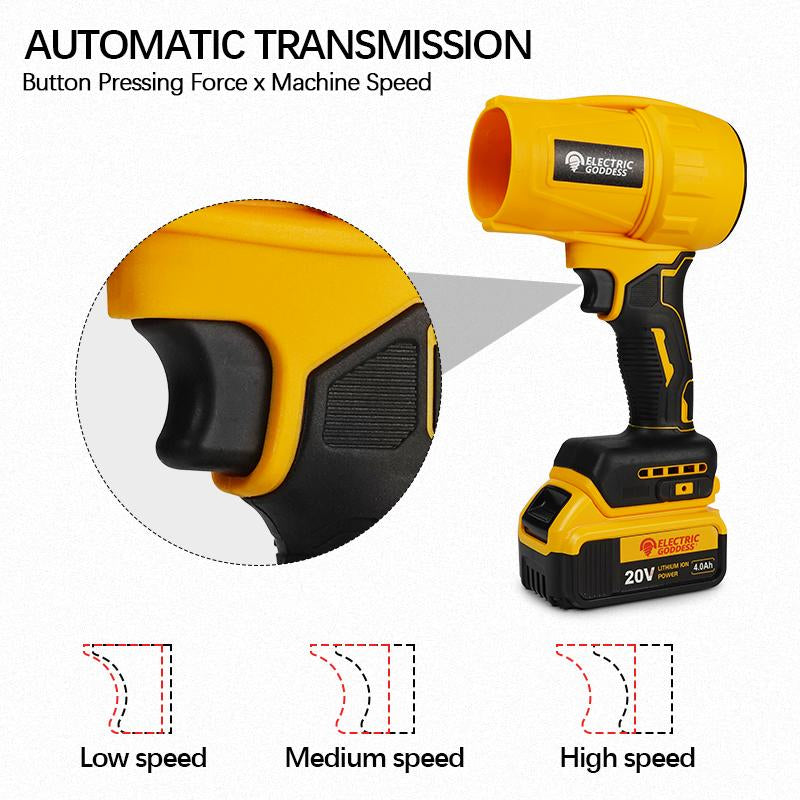 EGOD Turbo Jet Blower,Leaf Blower, Violent Turbo Fan, Brushless Pure Copper Motor,Car Drying after Wash, Handheld Snow Blower, Turbo Power Air Duster Portable Handle Fathersdaygifts