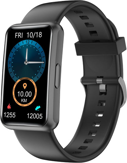 Fitness Tracker - Bluetooth-Free, App-Free, Standalone Fitness Watch for Men and Women, IP68 Waterproof, Full Touch Screen, Steps and Calories Counter, Sleep Tracker, Alarm Clock (Purple)